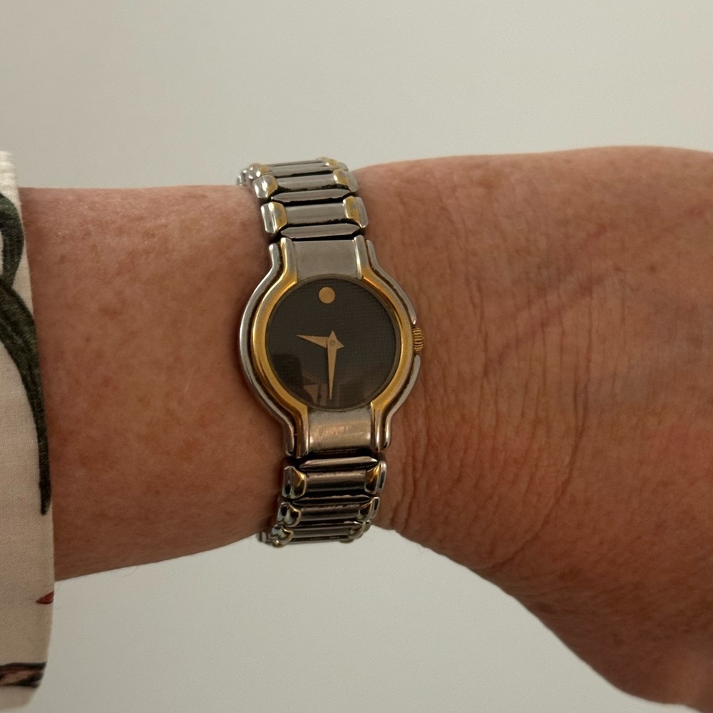 Movado Gold and Stainless Watch